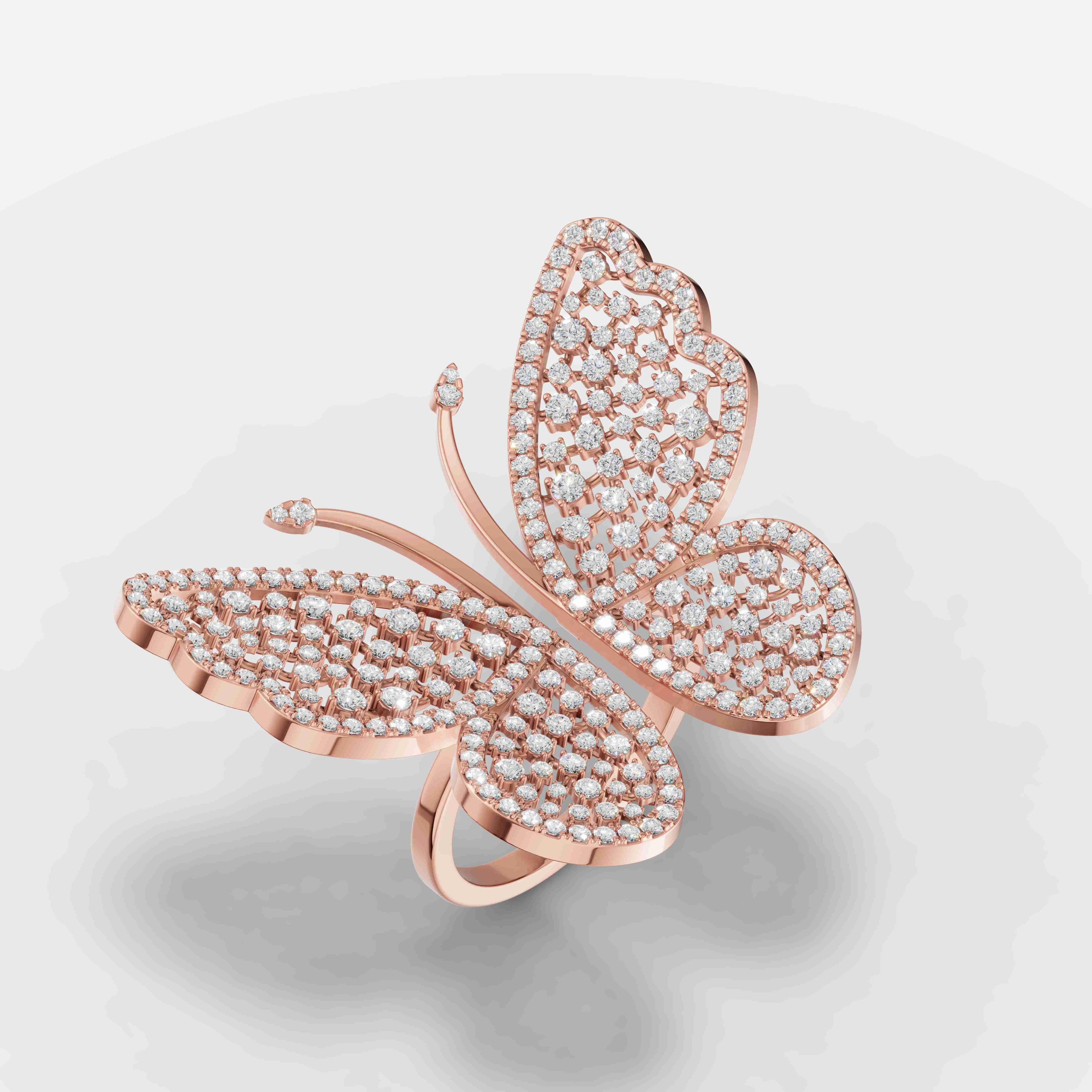 Ethereal Wings Diamond Ring - 3