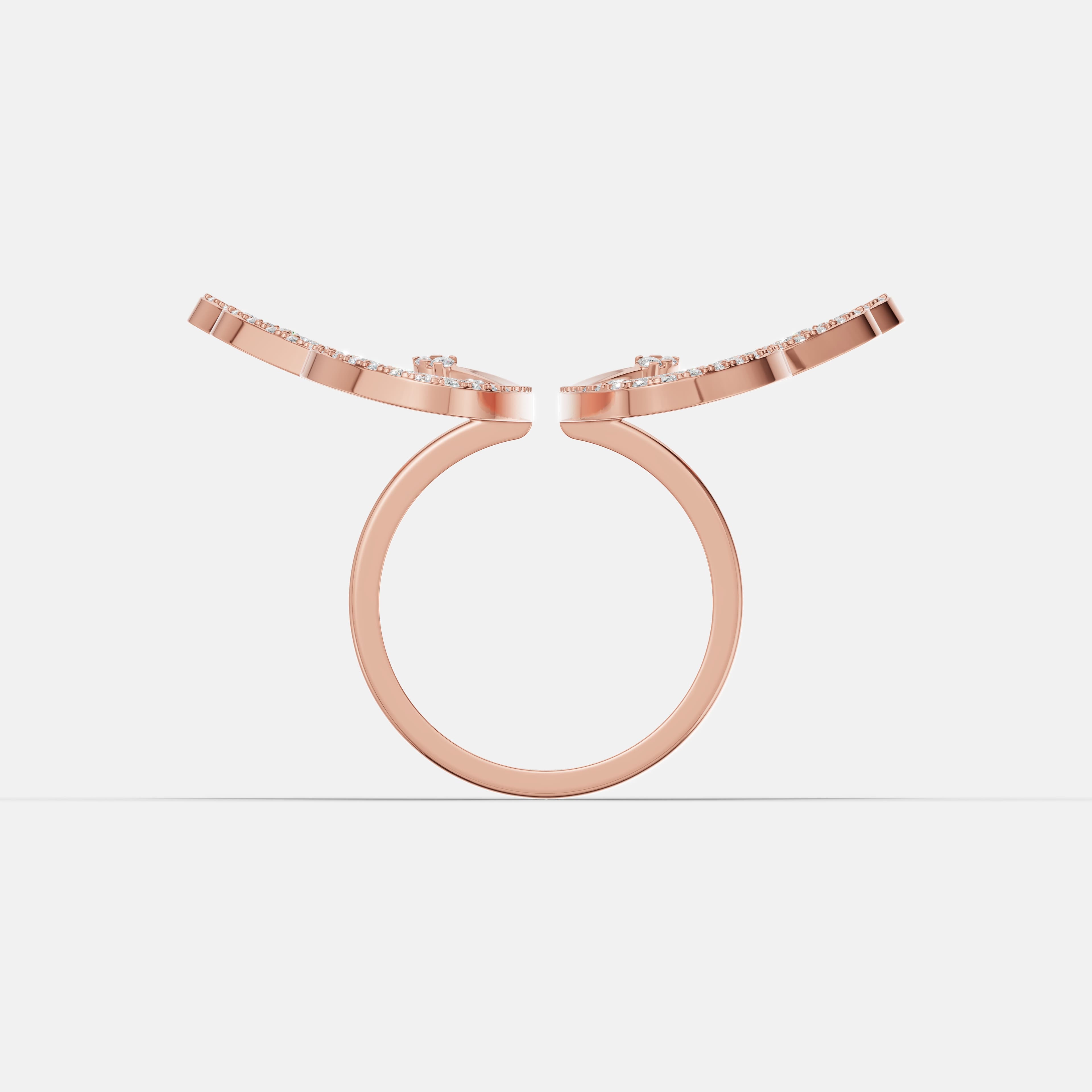 Ethereal Wings Diamond Ring - 4