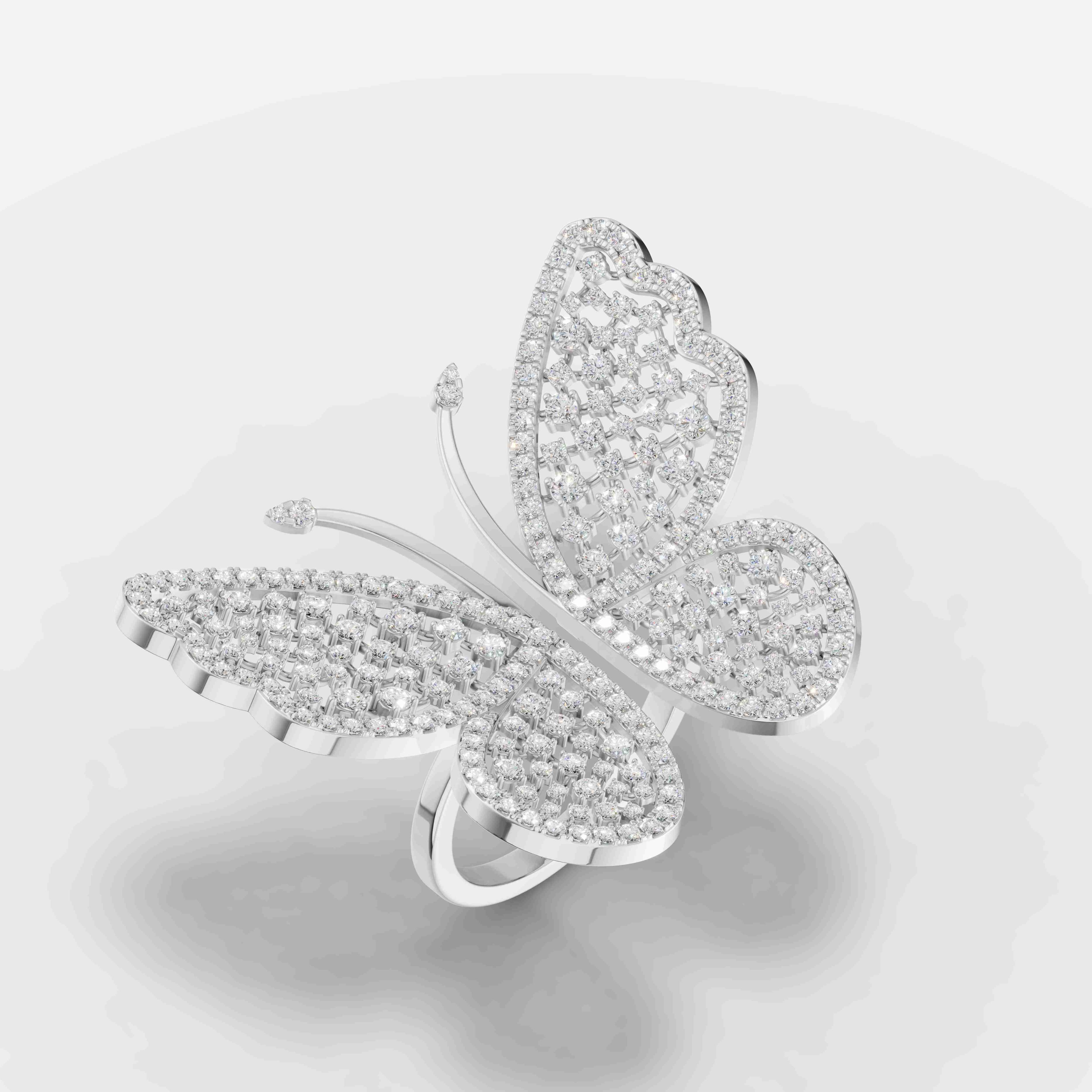 Ethereal Wings Diamond Ring