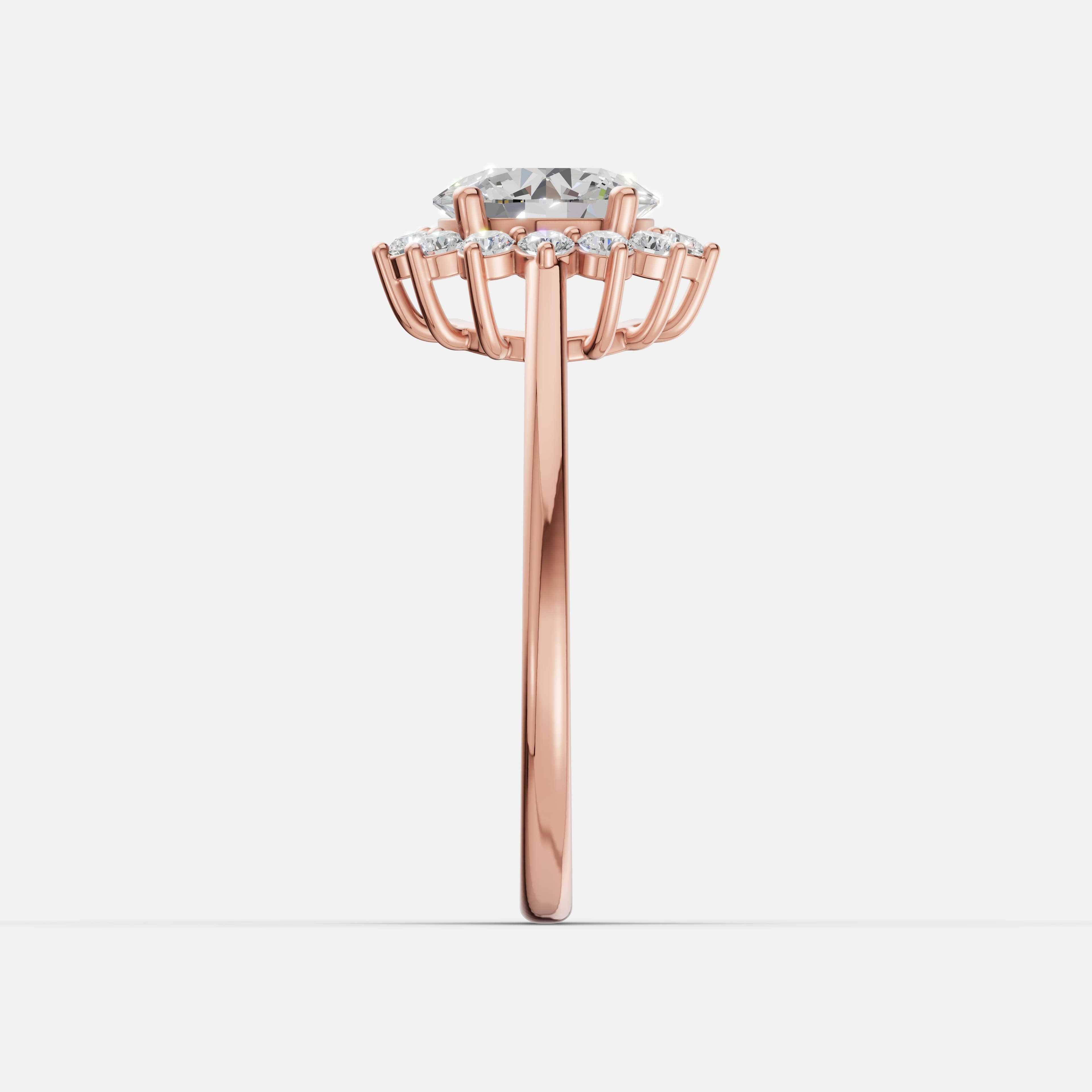 Sunburst Diamond Ring - 1