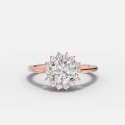 Sunburst Diamond Ring - View 3