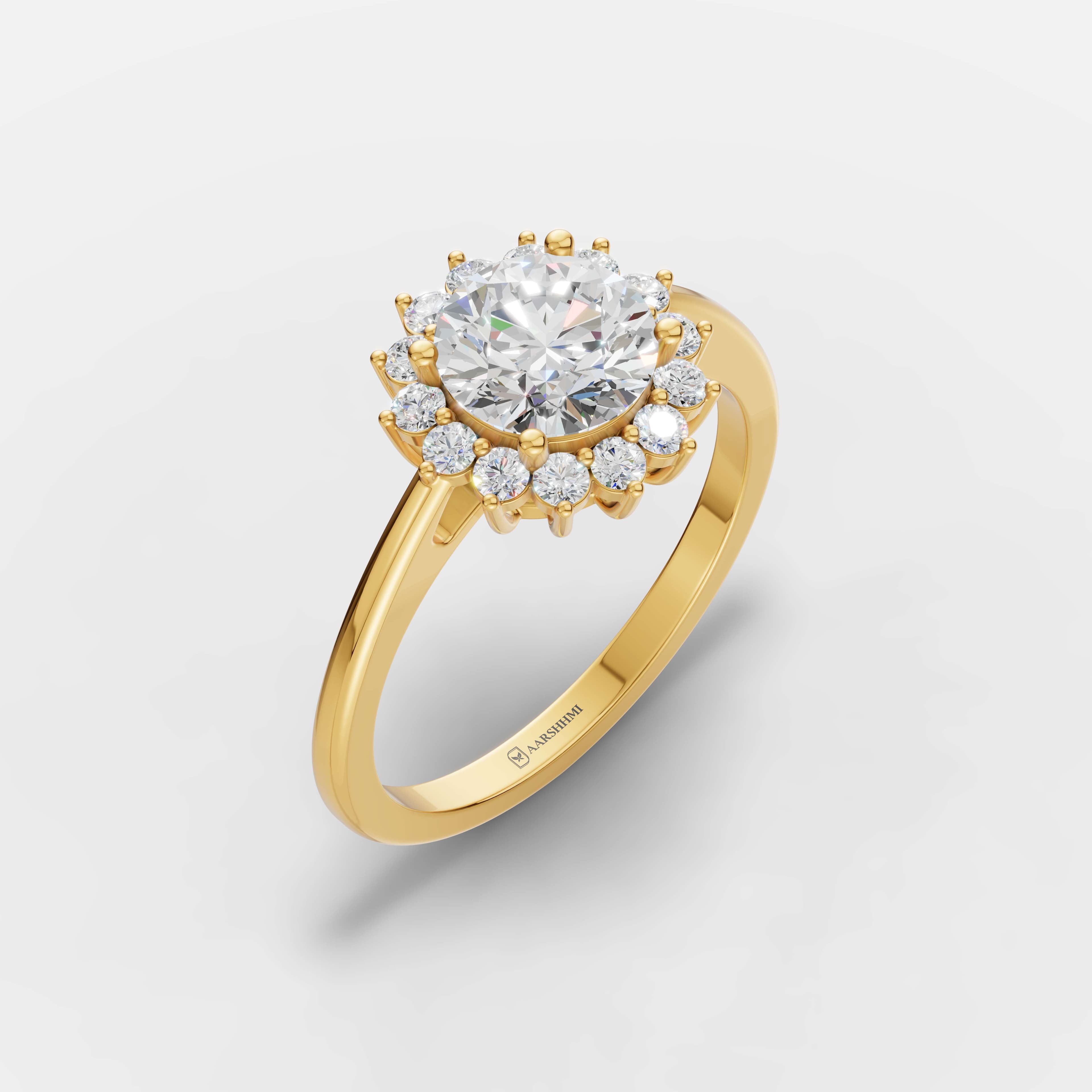 Sunburst Diamond Ring
