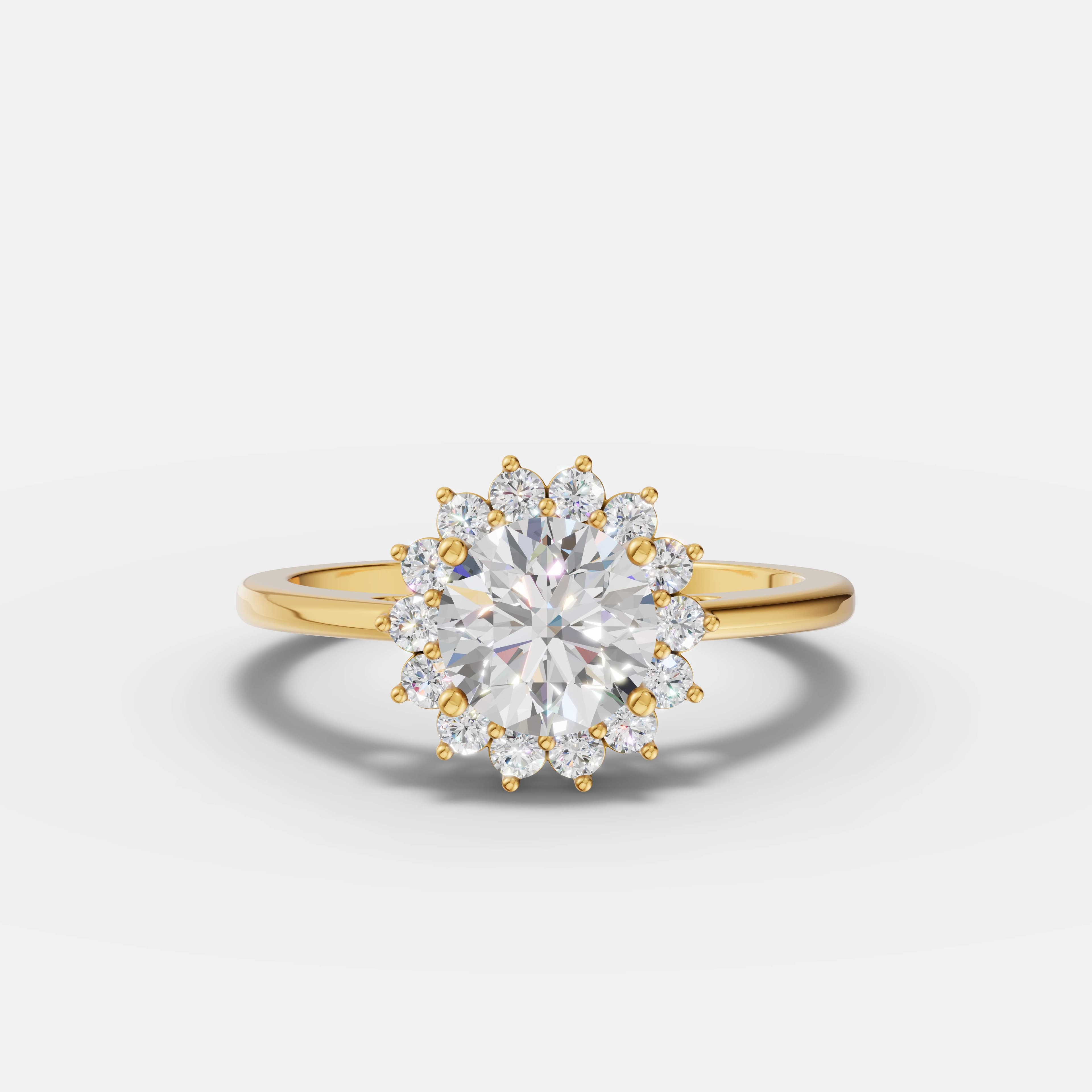 Sunburst Diamond Ring - 5