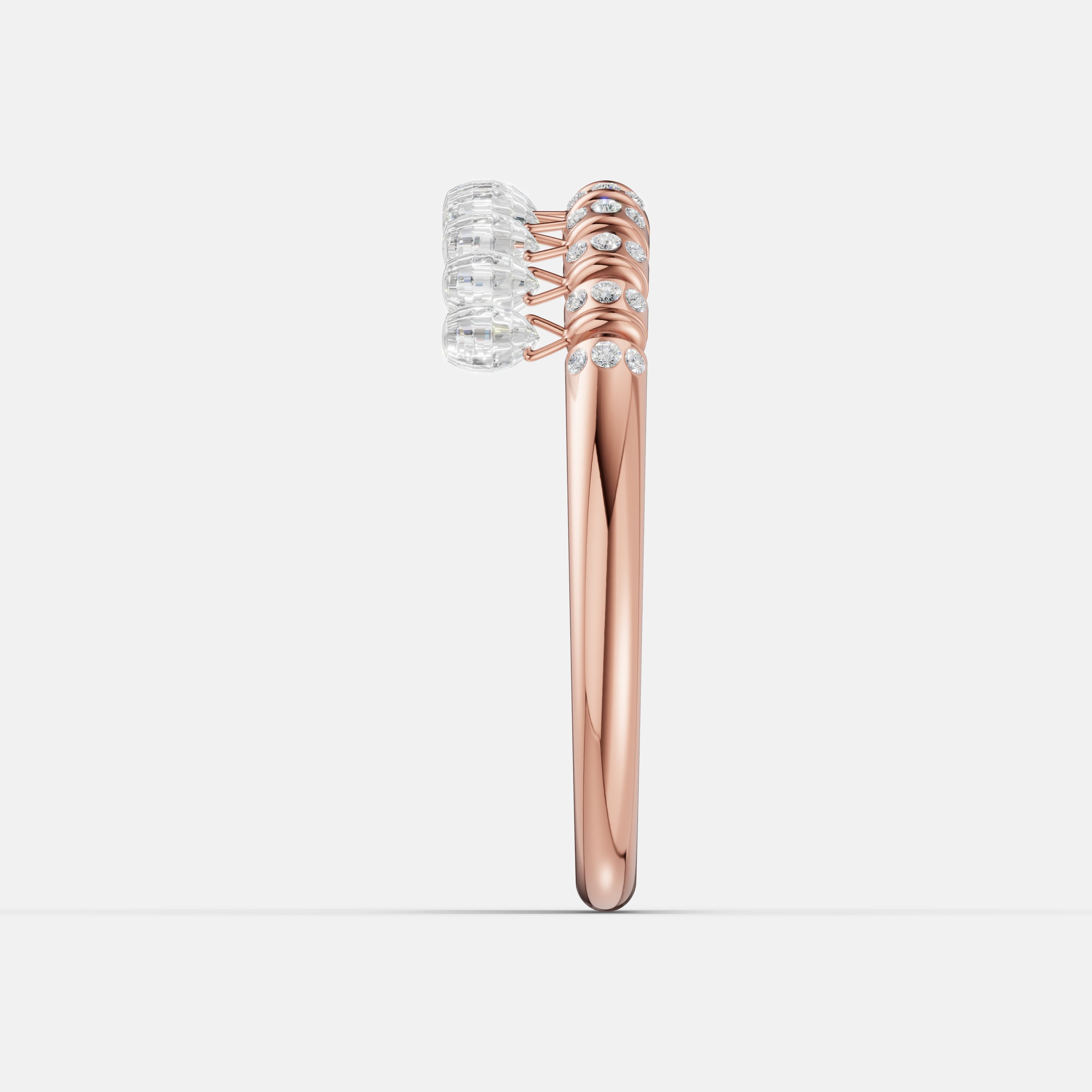 Celeste Drizzle Diamond Charm Ring - 3