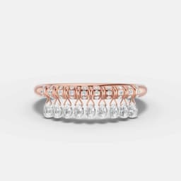 Celeste Drizzle Diamond Charm Ring - View 5