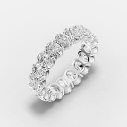 Diamond Oval Eternity Ring - View 2