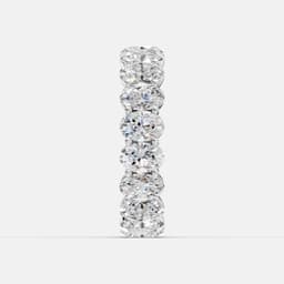 Diamond Oval Eternity Ring - View 5