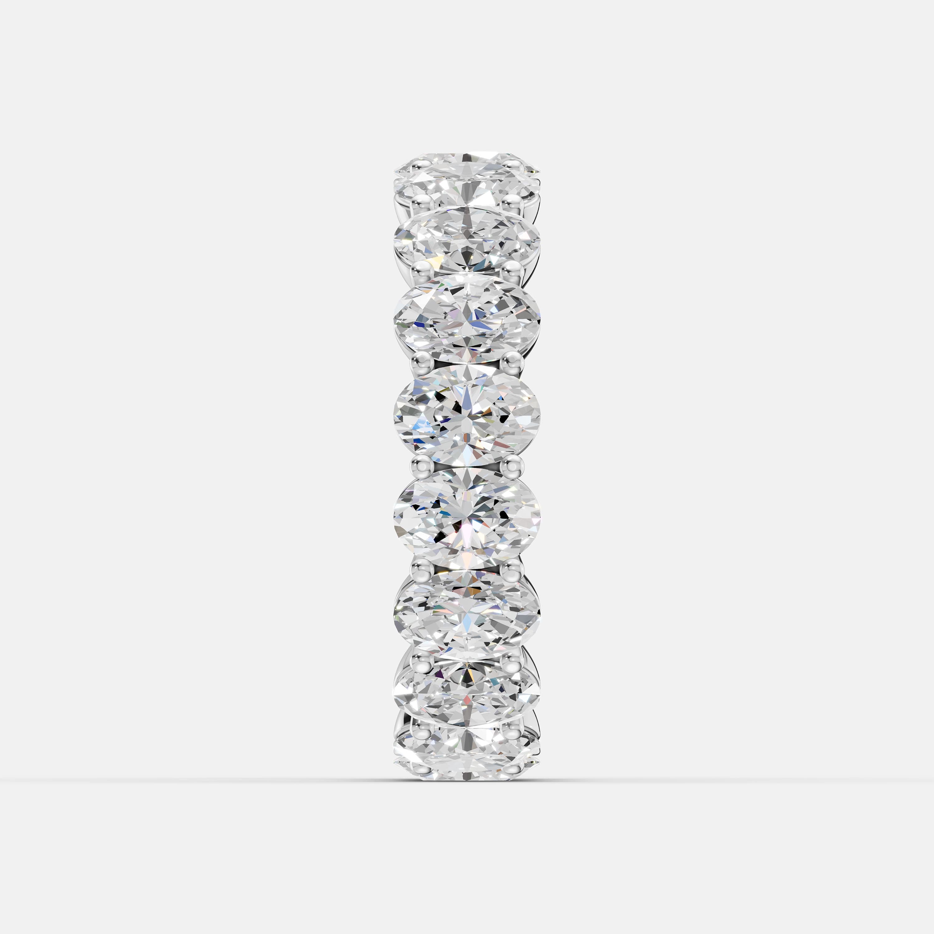 Diamond Oval Eternity Ring - 5