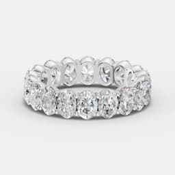 Diamond Oval Eternity Ring - View 1