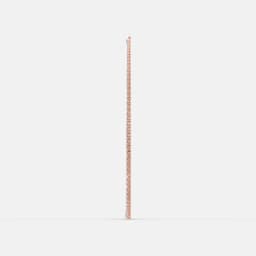Wideform Tennis Diamond Necklace - View 4
