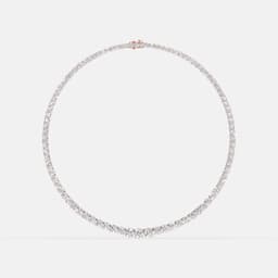 Wideform Tennis Diamond Necklace - View 1
