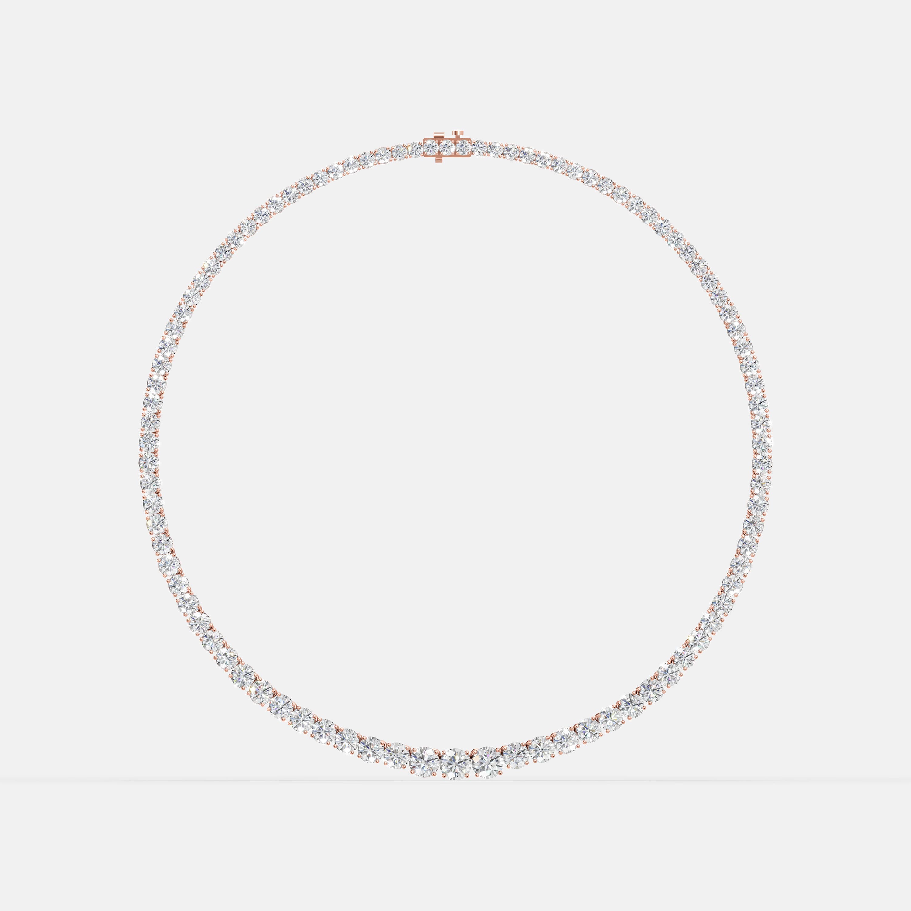 Wideform Tennis Diamond Necklace