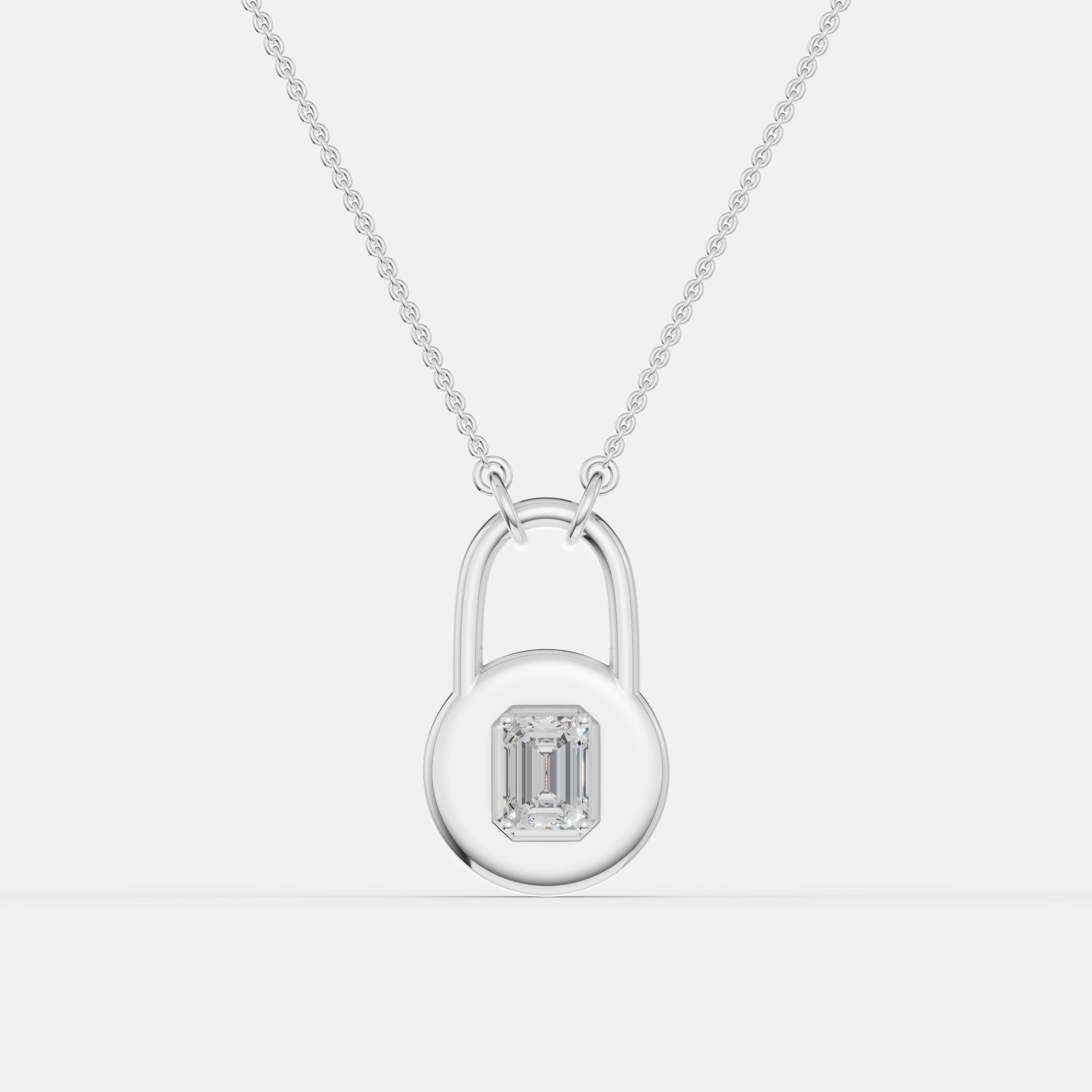 Padlock Diamond Necklace