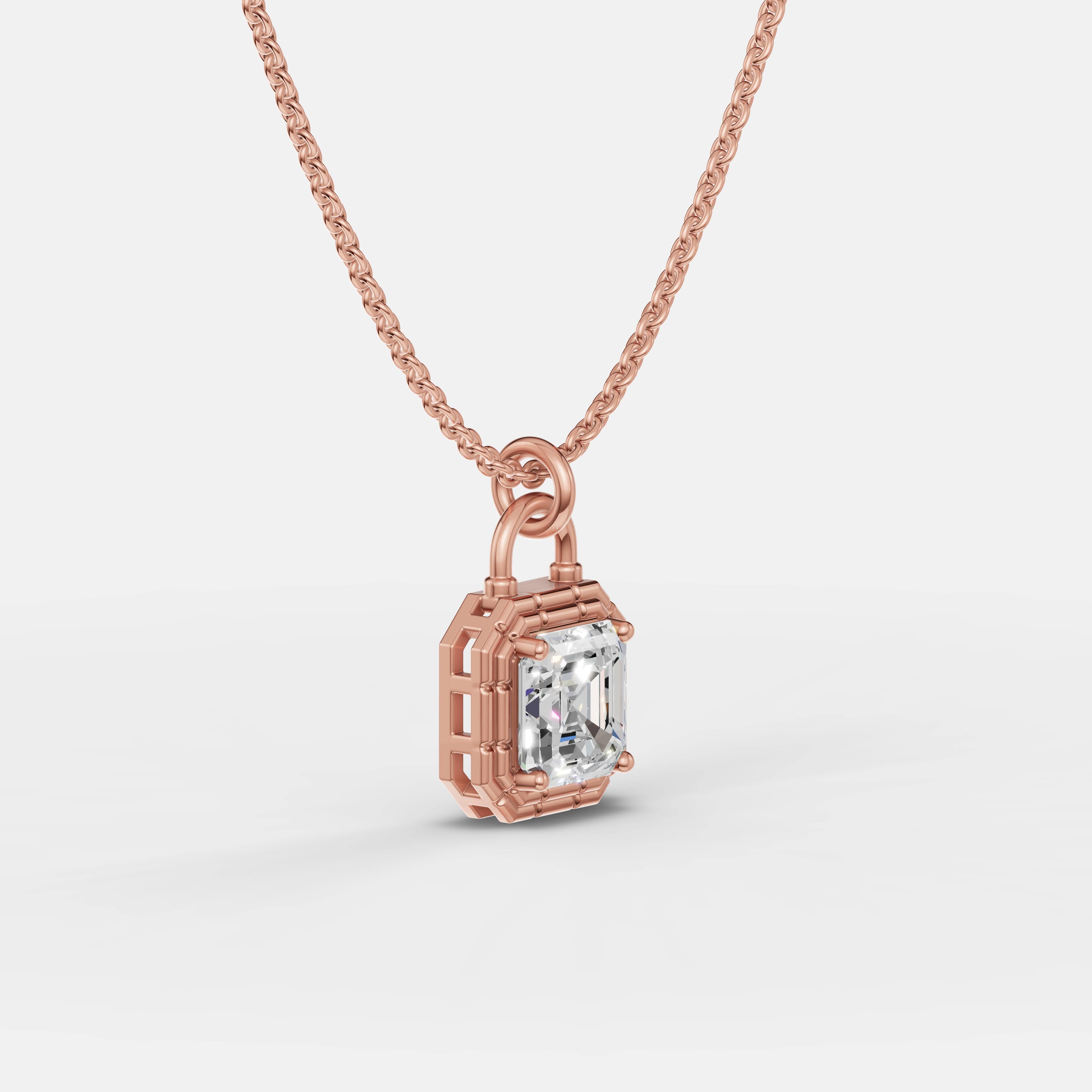 Signature Lock Diamond Pendant - 2