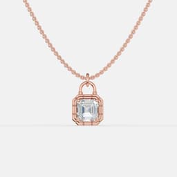 Signature Lock Diamond Pendant - View 1