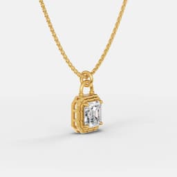 Signature Lock Diamond Pendant - View 2