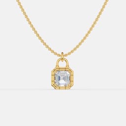 Signature Lock Diamond Pendant - View 1