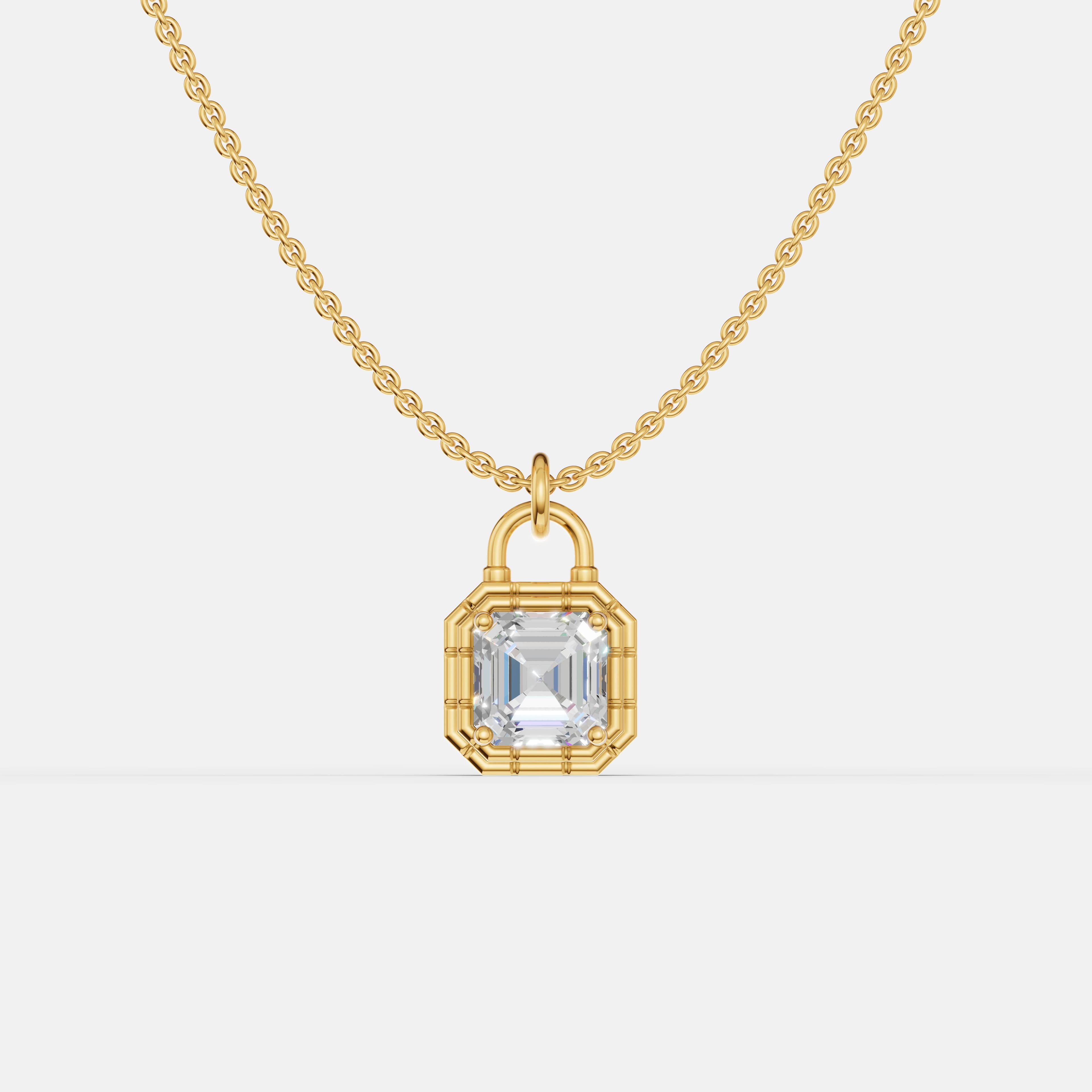 Signature Lock Diamond Pendant