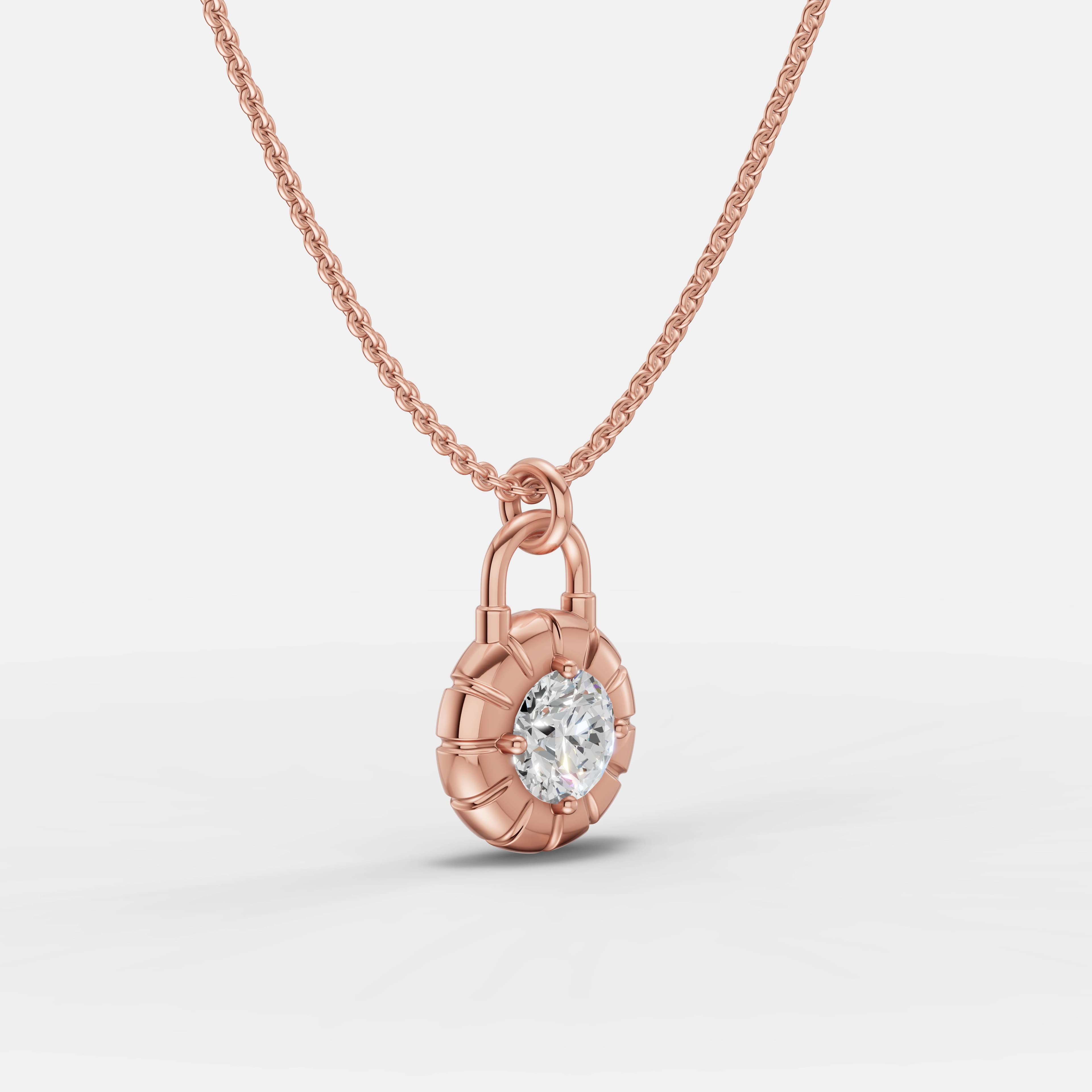 Heritage Lock Diamond Necklace - 2