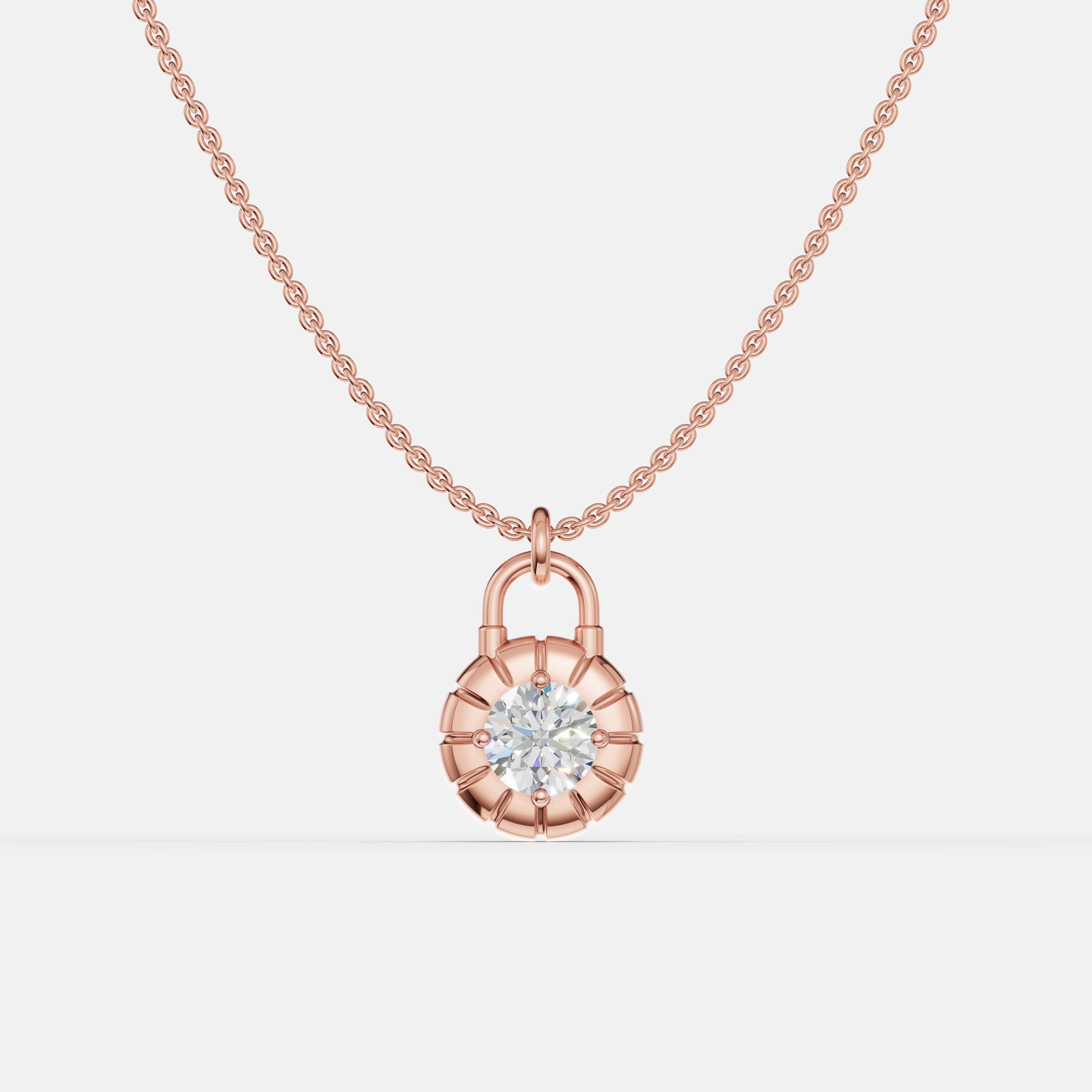 Heritage Lock Diamond Necklace