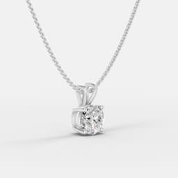 Classic Solitaire Diamond Pendant - View 2