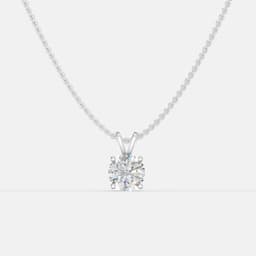 Classic Solitaire Diamond Pendant - View 1
