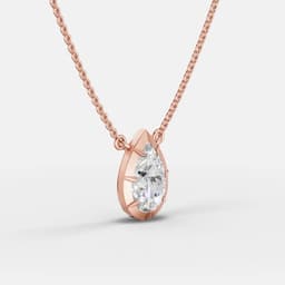 Eternal Teardrop Diamond Pendant - View 2
