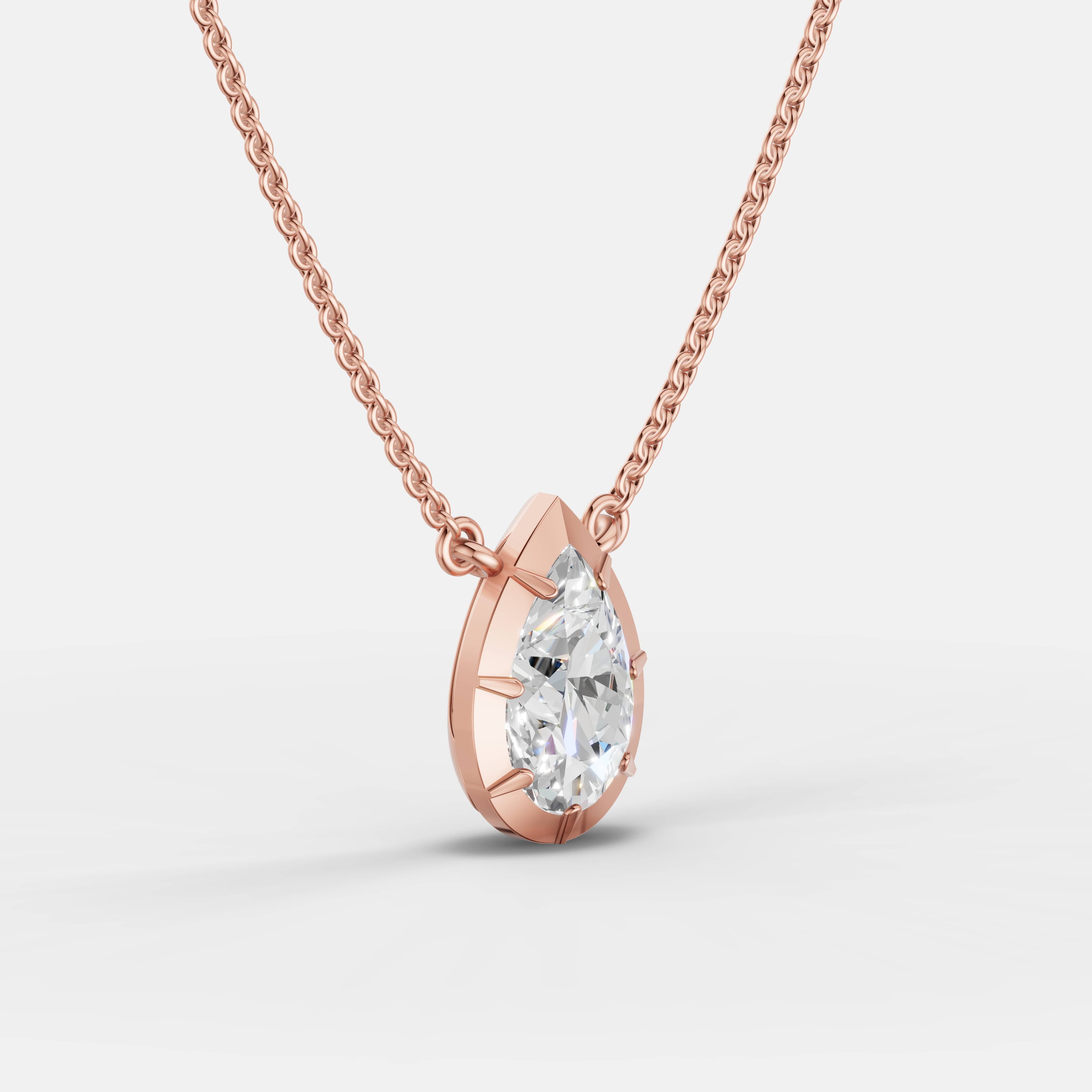Eternal Teardrop Diamond Pendant - 2