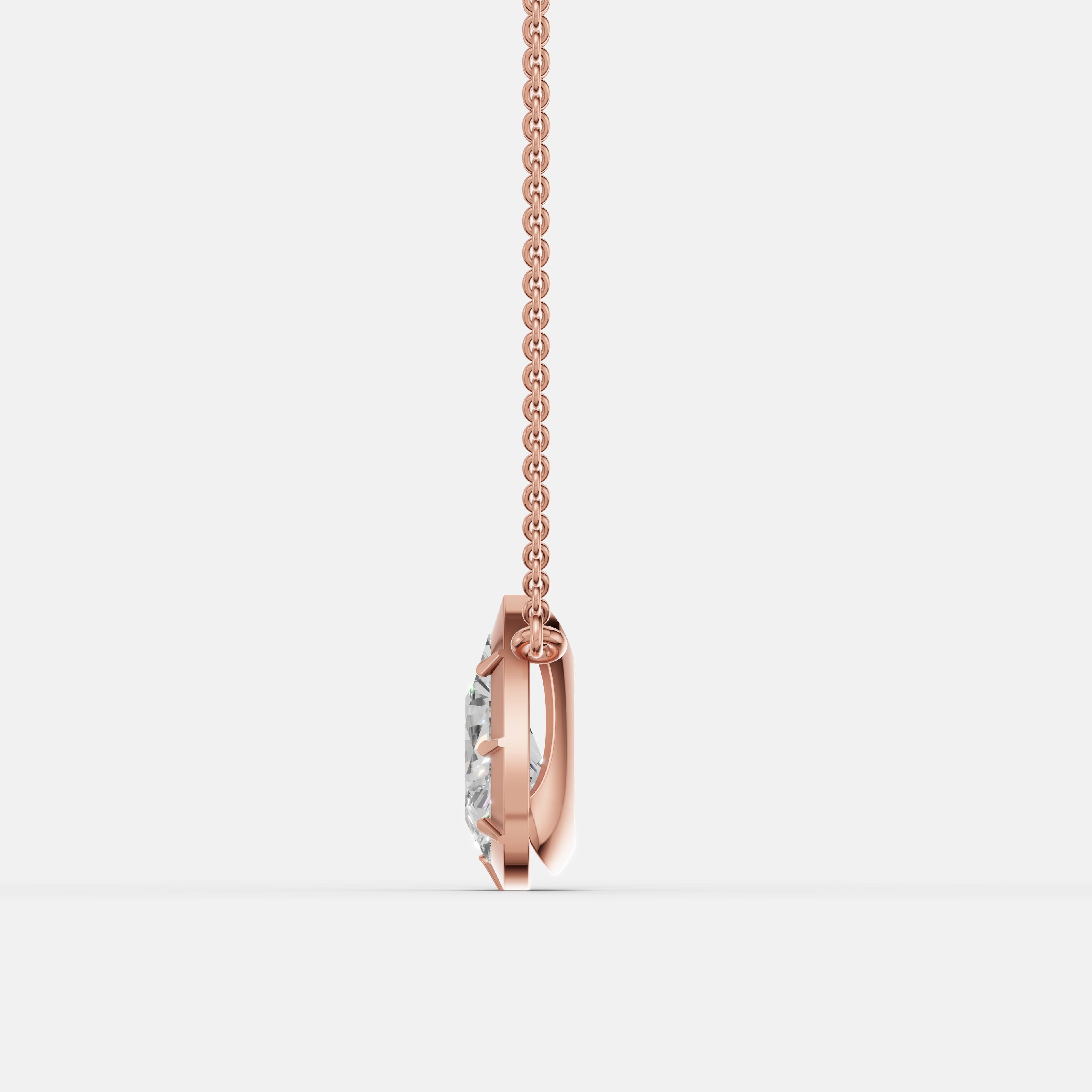 Eternal Teardrop Diamond Pendant - 4