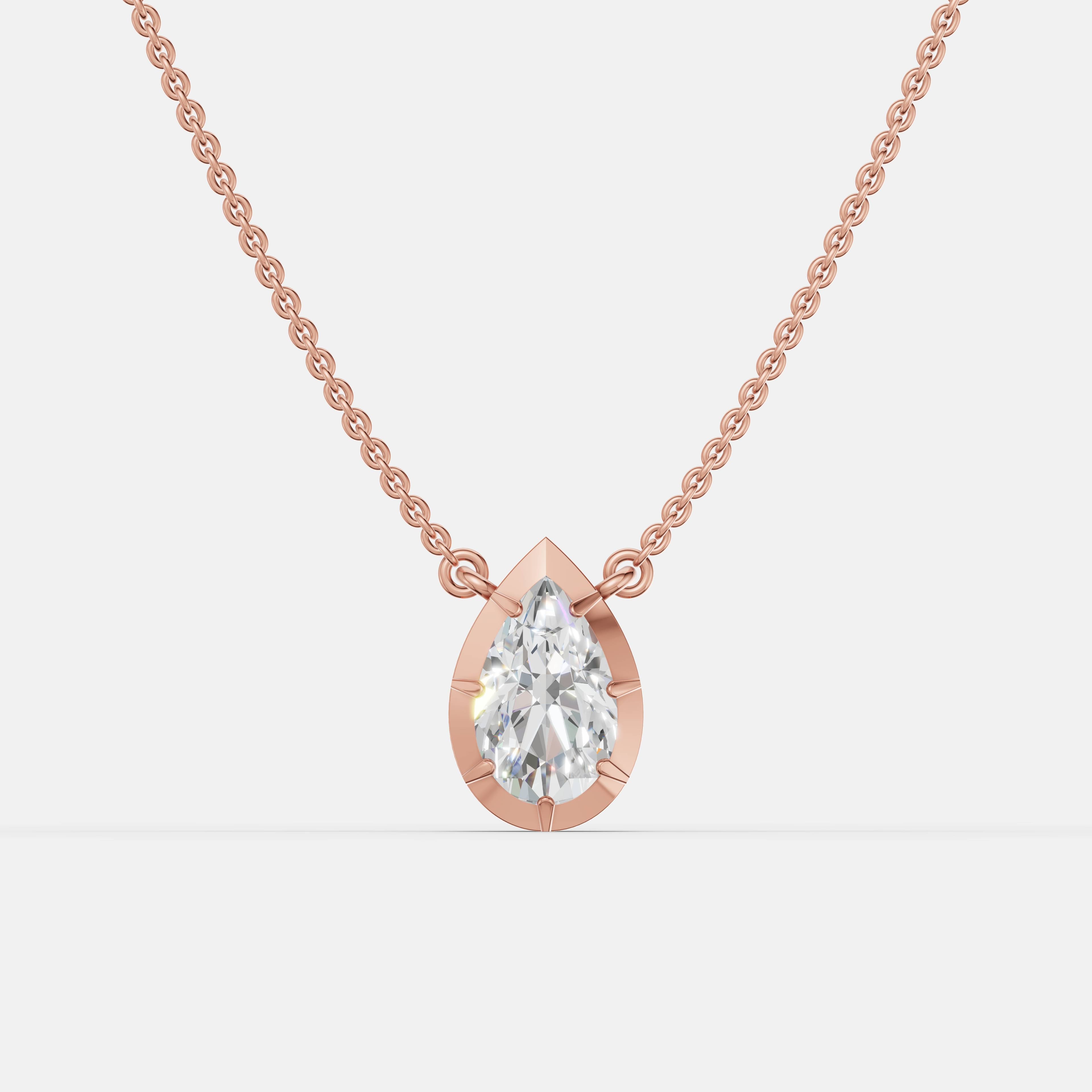 Eternal Teardrop Diamond Pendant