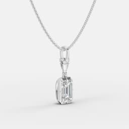 Classic Emerald cut Pendant - View 2