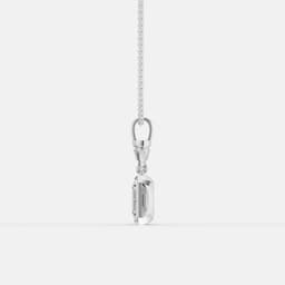 Classic Emerald cut Pendant - View 4