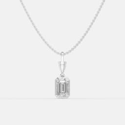 Classic Emerald cut Pendant - View 1