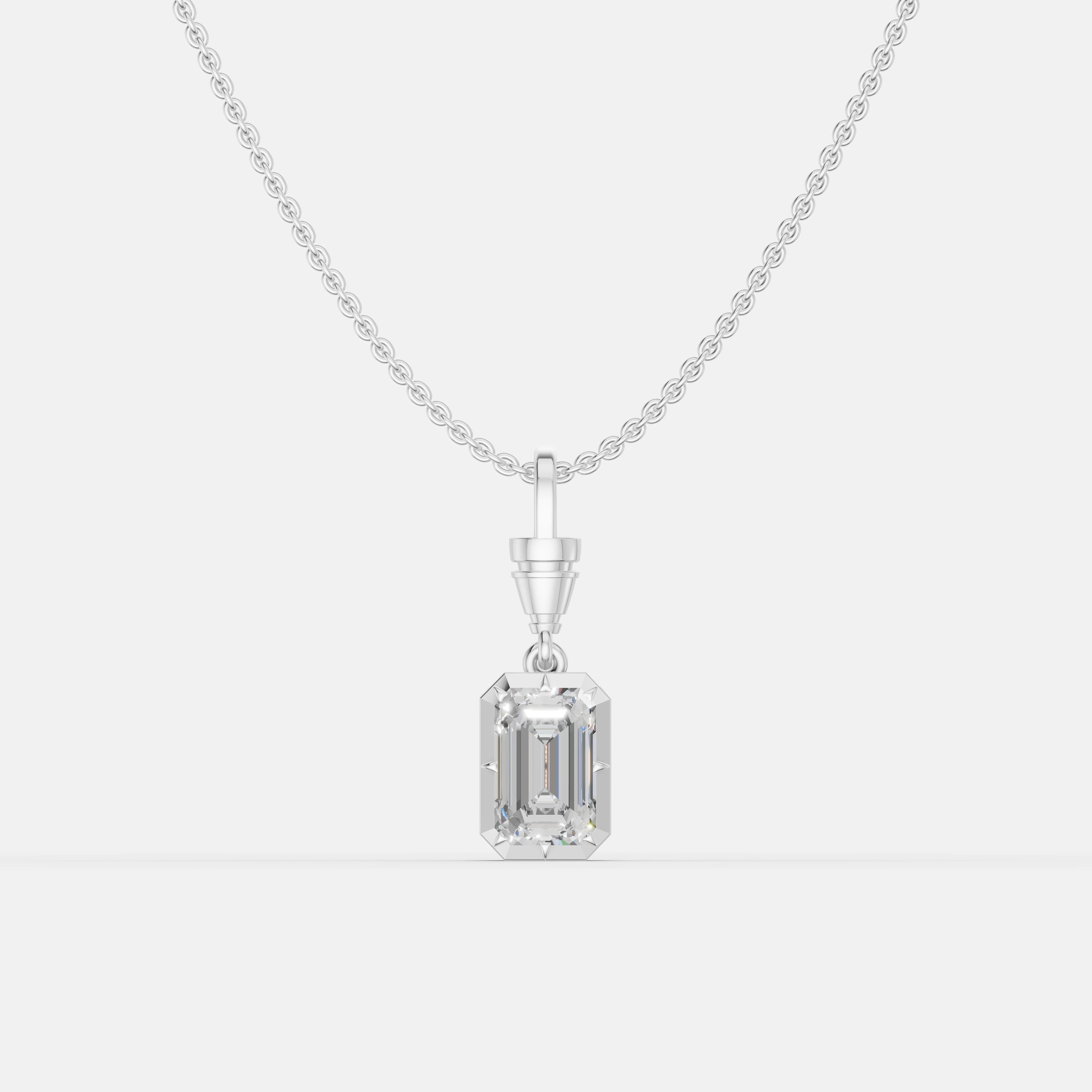 Classic Emerald cut Pendant