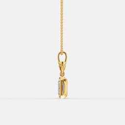 Classic Emerald cut Pendant - View 4