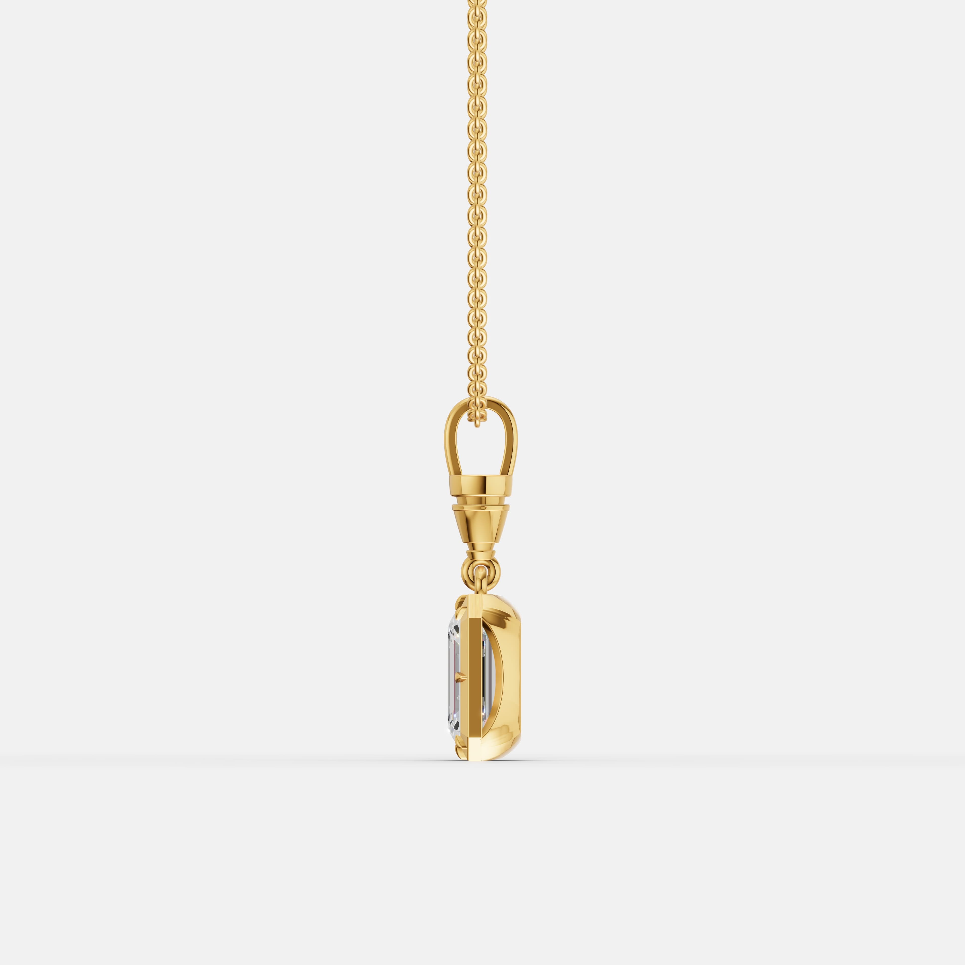 Classic Emerald cut Pendant - 4