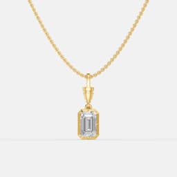 Classic Emerald cut Pendant - View 1