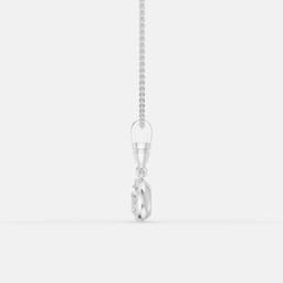 Classic Oval Diamond Pendant - View 4