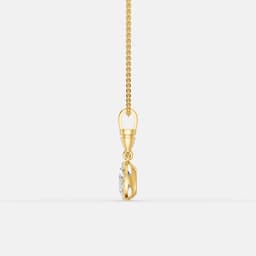 Classic Oval Diamond Pendant - View 4
