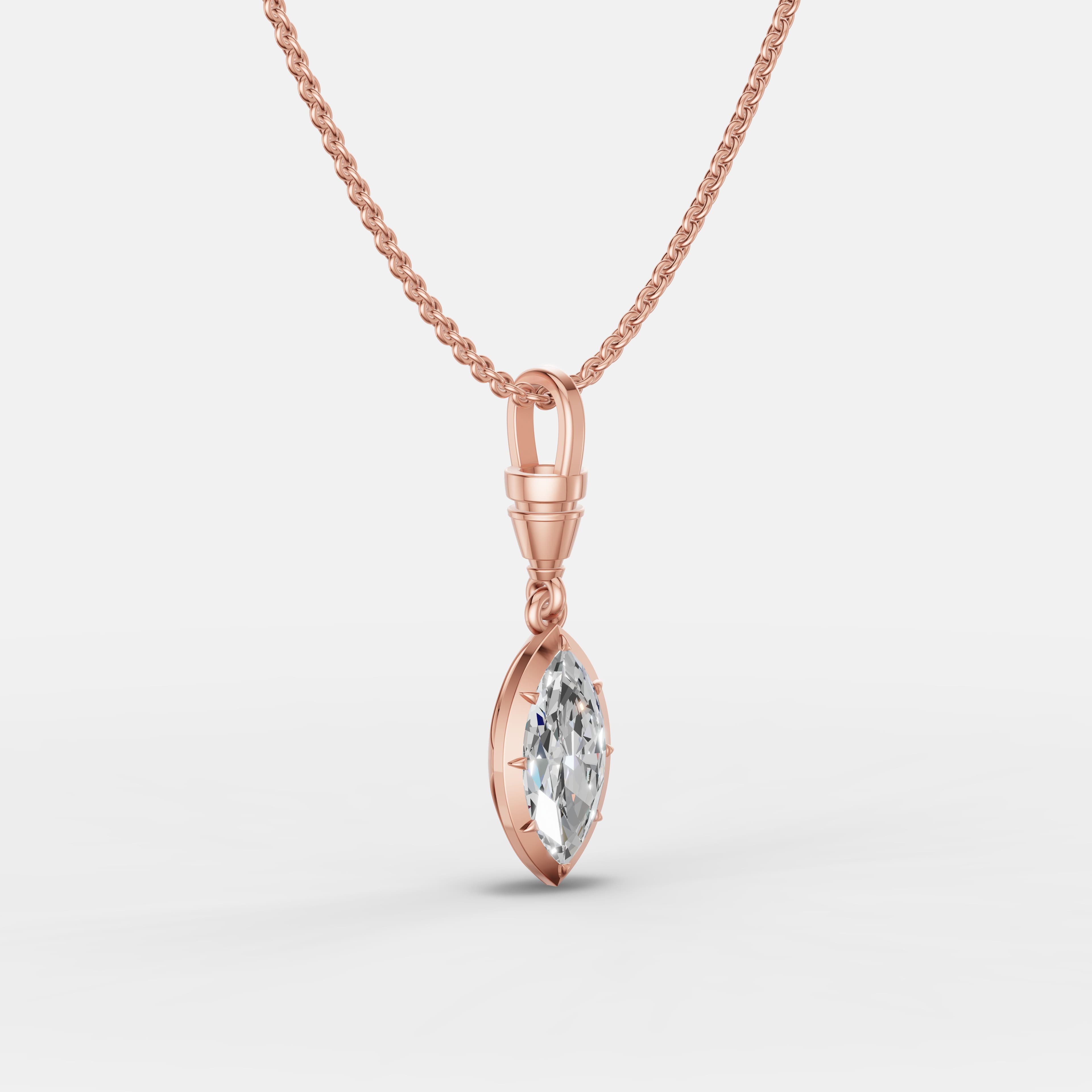 Classic Marquise Pendant - 2