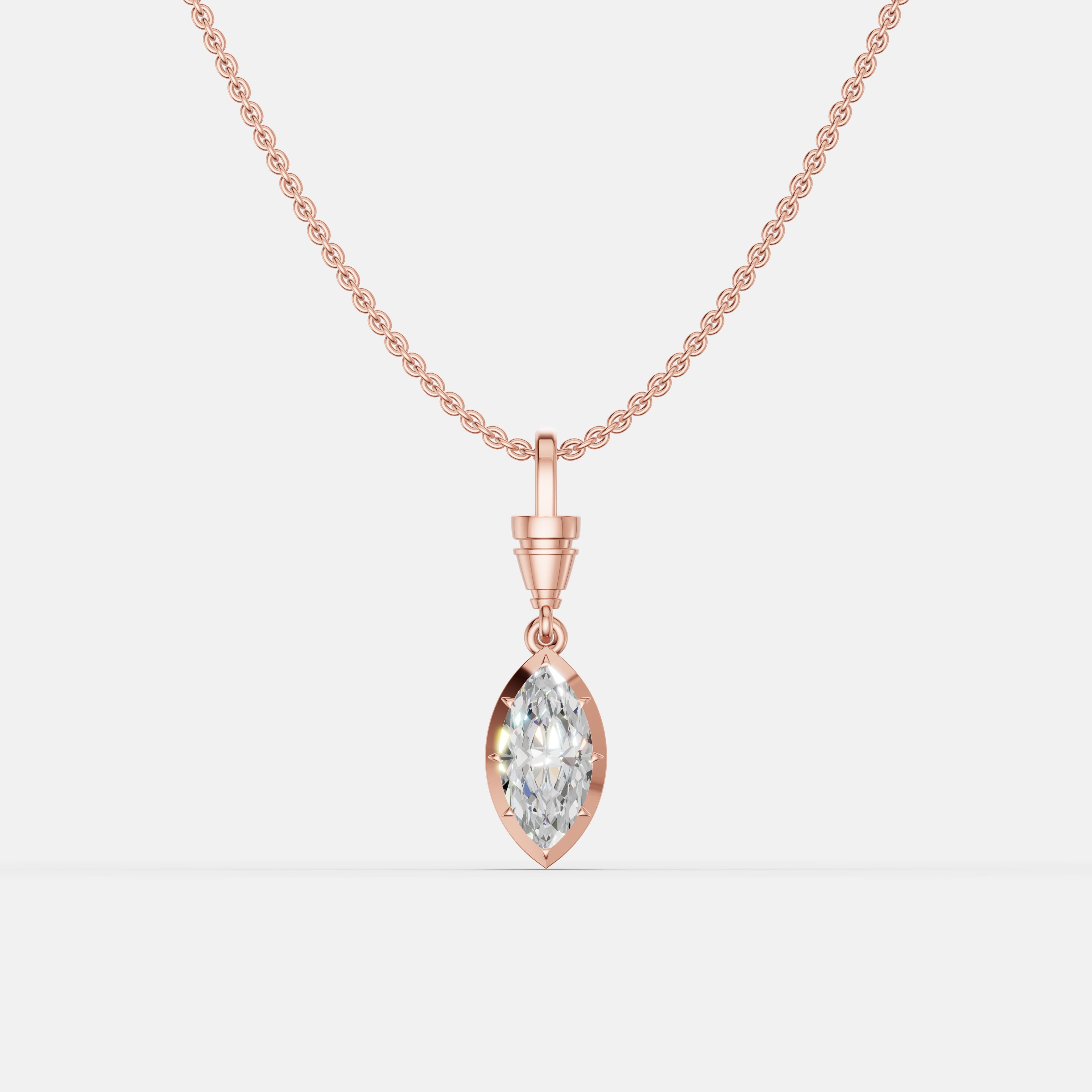 Classic Marquise Pendant - 1
