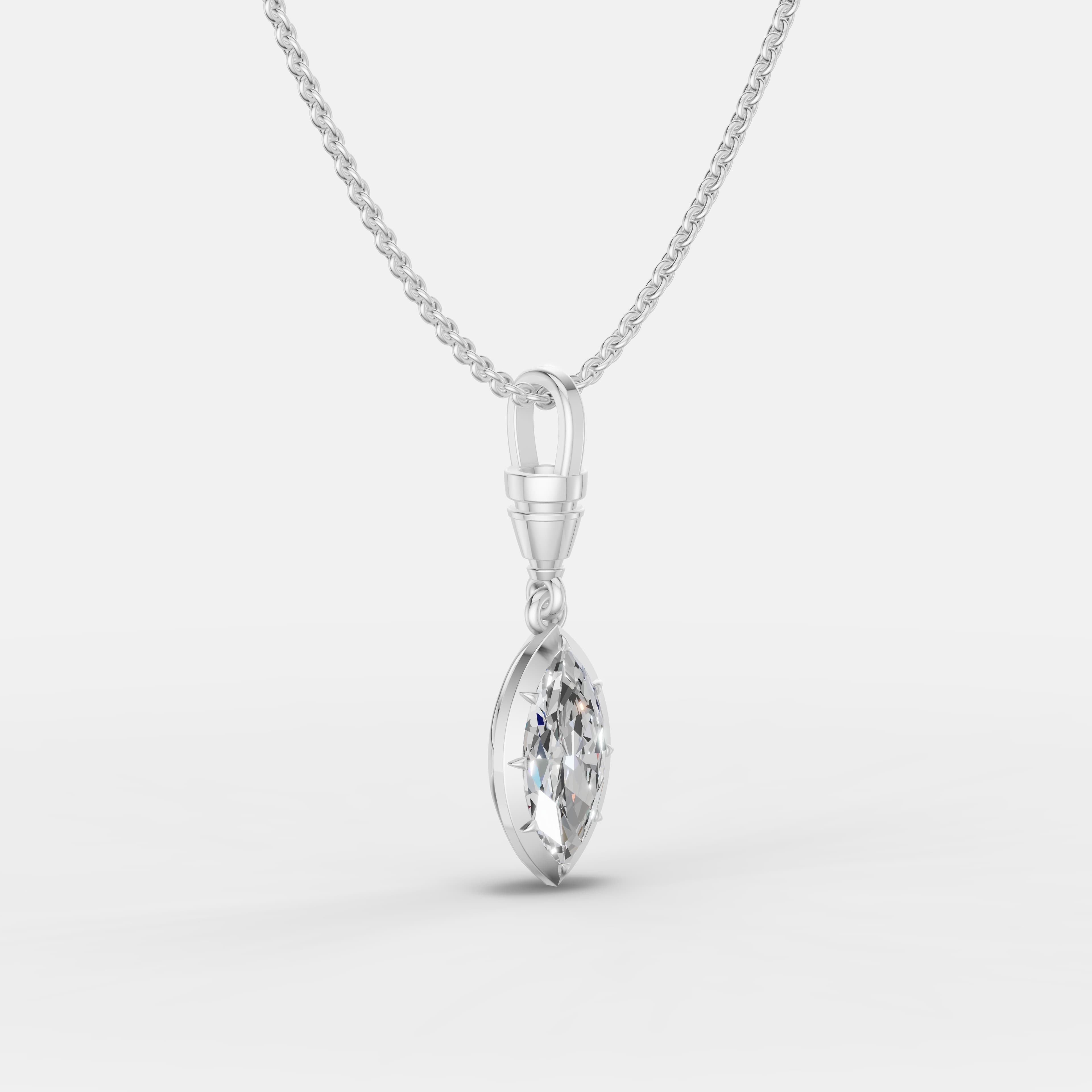 Classic Marquise Pendant - 2