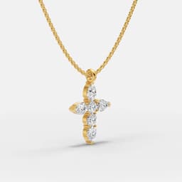 Blessed Cross Diamond Pendant - View 2
