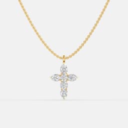 Blessed Cross Diamond Pendant - View 1