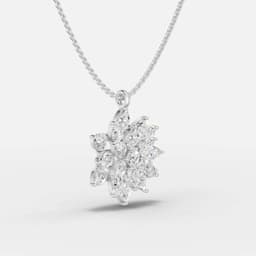 Starlight Blossom Diamond Pendant - View 2