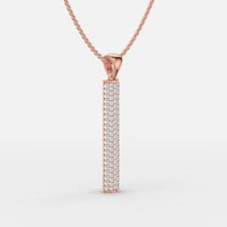Diamond Line Bar Pendant - View 2
