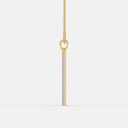 Diamond Line Bar Pendant - View 4
