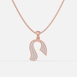 Radiant Arc Diamond Pendant - View 4