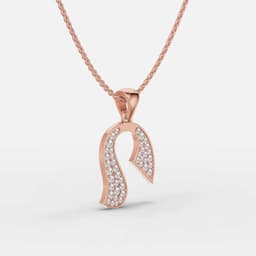 Radiant Arc Diamond Pendant - View 1