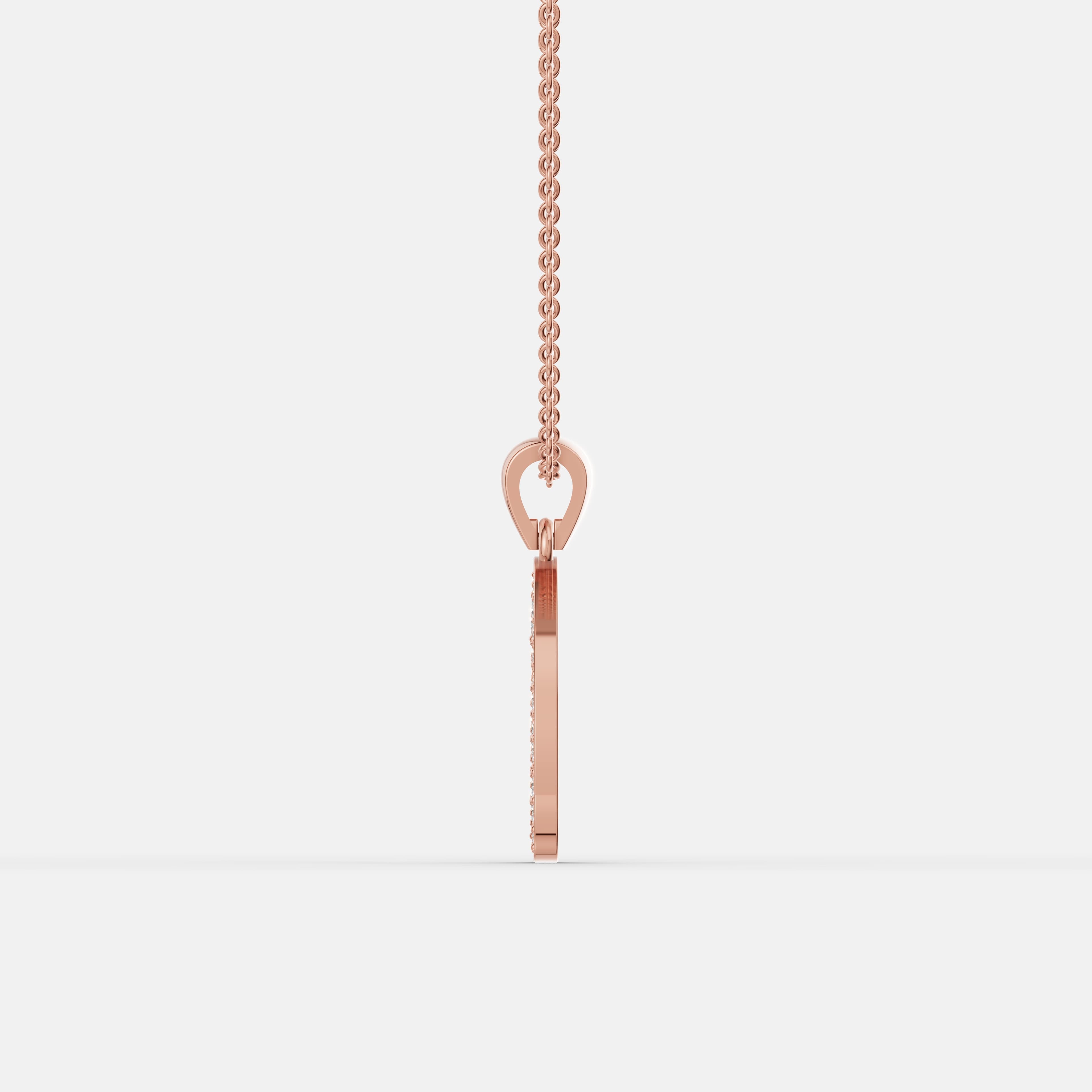 Radiant Arc Diamond Pendant - 2